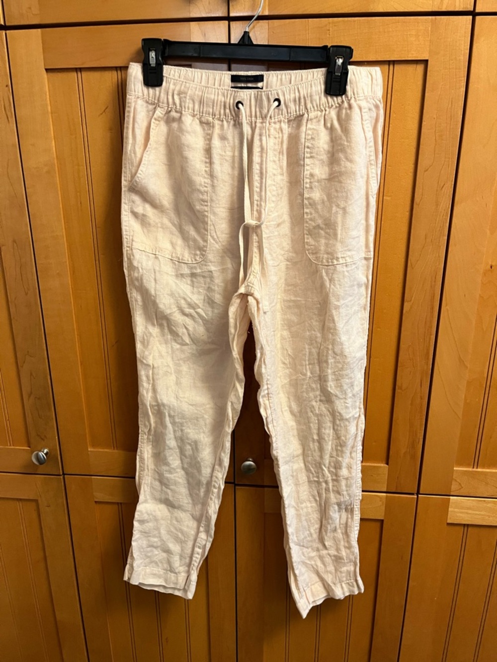 RACHEL Rachel Roy Women’s  Cream Drawstring Linen Pants